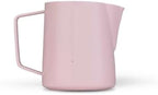 Classic Milk Frothing Pitcher 500ml Red Stainless Steel Steaming Pitchers Cappuccino/Latte Art Milk Cup Coffee Tool(500ml,Pink A) by Unknown