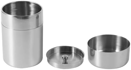 550ml/450ml Stainless Steel Loose Leaf Tea Tins Tea Can Canister Coffee Sugar Storage Box for Containers Home Kitchen Canisters(Small) - Image 2