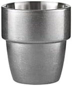 300ML Coffee Cup Stainless Steel Double Wall Espresso Mugs Drinking Cups for Tea Milk Beer Home Barista Accessories(1pcs Silver) by Unknown