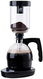 JITEM Cafetera Syphon Vacuum Coffee Maker Glass Electric Siphon Pot Knob Operation Keep Warm Function 500W 360ML Manual Preparation Mode for Coffee or Tea by Unknown