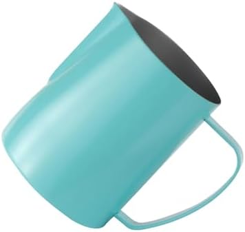 milk frothing pitcher Milk Jug 350/600ML Stainless Steel Frothing Pitcher Pull Flower Cup Coffee Frother Latte Art Foam Tool Coffeware for kitchen(600ml,Mint green) by Unknown