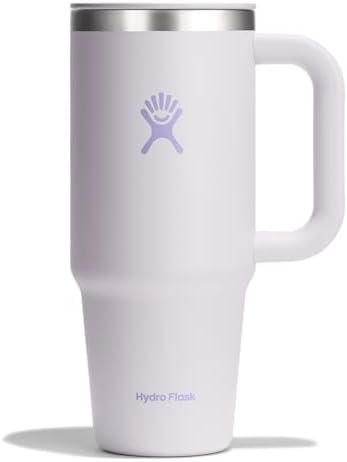 Hydro Flask Coffee Travel Tumbler Mug – Insulated Stainless Steel, Leak Resistant Hot & Iced Coffee Cup 24 Oz Cloud Pink by Unknown