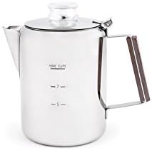 Fox Run 9-Cup Rapid Brew Stainless Steel Stovetop Coffee Percolator - Image 6