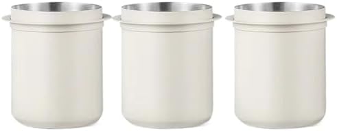 58mm Espresso Coffee Dosing Cup Portafilter 304 Stainless Steel Accessories Home Barista Gift(3pcs White) by Unknown