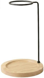 Coffee Dripper Stand Pour Over Holder with Wood Metal Construction Easy Setup Suitable for Home, Wood Color by Unknown