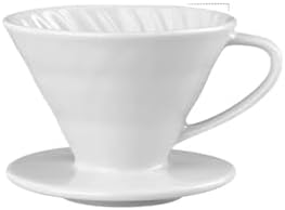 Ceramic Coffee Dripper Engine Style Drip Filter Cup Permanent Pour Over Maker Separate Stand For 1-2 Cups(Filter Cup) by Unknown