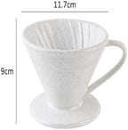 Cracked Ceramic Design Material Pour Over Barista Accessories 01 02 COFFEE Dripper Tools(L) - Image 2