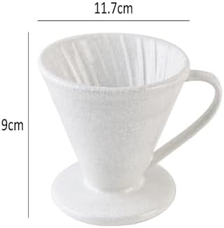 Cracked Ceramic Design Material Pour Over Barista Accessories 01 02 COFFEE Dripper Tools(L) - Image 2