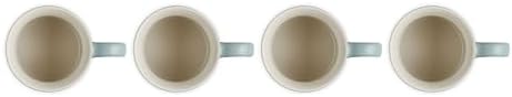 Le Creuset Stoneware Vancouver Mug, Set of 4, 14 oz. each, Sea Salt - Image 4