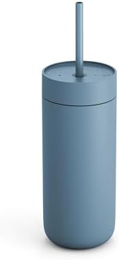 Fellow Carter Cold Ceramic Lined Tumbler 16 oz with Straw Lid, BPA-Free by Unknown