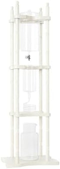Nispira Cold Brew Drip Tower Iced Coffee Maker Glass Wooden Stand 25 Cups white by Nispira
