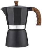 Vintage Moka Pot 150/300ml Wood Handle Stovetop Espresso Maker Italian by Unknown