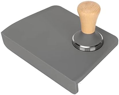 LiebeWH Coffee Tamp Mat Silicone Tamping Pad with Beech Tamper Food Grade - Image 5