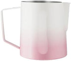 500/600ml Stainless SteelClassic Milk Frothing Pitcher Steaming Pitchers Cappuccino/Latte Art Cup Coffee Tool(500ml,Pink A) - Image 2