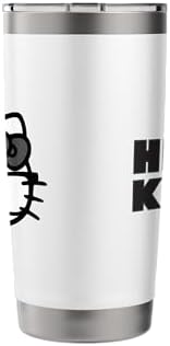 Hello Kitty Nerd Glasses Black Stainless Steel Insulated Tumbler - Image 2
