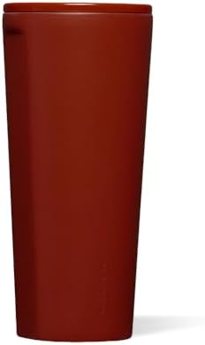 Corkcicle Insulated Tumbler with Sliding Lid, 24 oz, Brick by Corkcicle