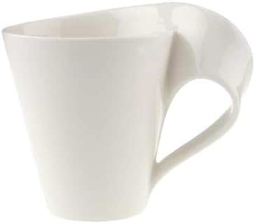 Villeroy & Boch NewWave Caffe Collection Coffee Mug, Set of 4, Premium Porcelain, Made in Germany, 8 oz Capacity, Rich, Creamy White - Image 2