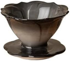 Porcelain Coffee Dripper Ceramic Filter Cup Manual Brew Tool Chic Home Barista Accessories Reusable(Black) by Unknown