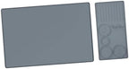 2 Pieces Silicone Espresso Machine Pad Tamper Mat Raised Edges Accessory Suitable for Tea Room Kitchen Coffee Shop, Gray by Unknown