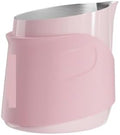 400ml Handleless Milk Frothing Pitcher Espresso Steaming Pitcher Frother Jug with Silicone Sleeves Barista Tools(Pink) by Unknown