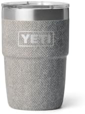 YETI Rambler 8 oz Insulated Coffee Mug with Lid - Stackable Double-Wall Vacuum Insulated Coffee Cup - DuraSip Ceramic Lining - Barista-Friendly Design - Stainless Steel - Dishwasher Safe by YETI