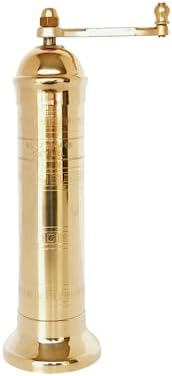 Alexander Home Original Greek Salt Mill, 8-Inch Brass – European Manual Salt Grinder Refillable by AlexanderHome