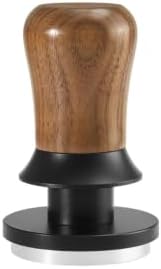 Espresso Coffee Tamper, Ergonomic Handle Self-leveling Tamper, Calibrated Tamper, Wooden Tamper Spring Loaded 51/54/58mm by Unknown