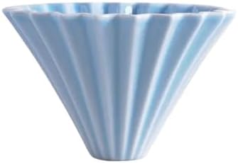 Ceramic Coffee Dripper Pour Over Maker Handmade Origami Filter Cup Flower Shape Funnel Drip Cafe Cake Home(Color 08) by Unknown
