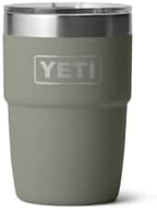 YETI Rambler 8 oz Insulated Coffee Mug with Lid - Stackable Double-Wall Vacuum Insulated Coffee Cup - DuraSip Ceramic Lining - Barista-Friendly Design - Stainless Steel - Dishwasher Safe by YETI