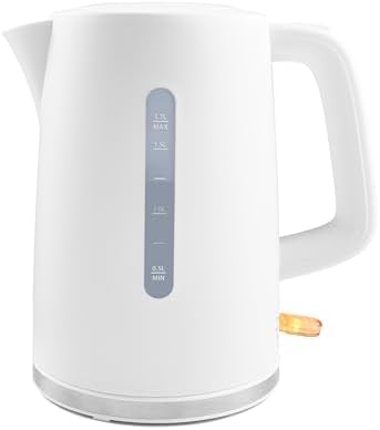 Electric Kettle, 1.7L, White, New,Rapid preheating,Home, office, kitchen, tea, coffee by Unknown