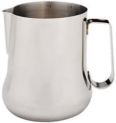 Rattleware 48oz Spouted Bell Pitcher, Stainless Steel Milk Frothing Cup by rattleware