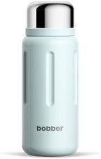 BOBBER 26 oz Stainless Steel Thermo Flask with Removable Tea Infuser & Cup – Keeps Hot 28 Hours, Cold 42 Hours – BPA-Free, Dishwasher Safe for Outdoor, Work, Home (Light Blue) by Bobber