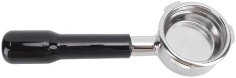 58mm Bottomless Portafilter, Extraction Improvement Detachable Hygienic 58mm 3 Ears Bottomless Portafilter for Coffee Machine (Black) - Image 3