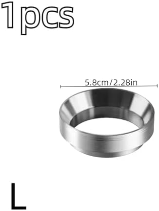 Stainless Steel Dosing Funnel Compatible Coffee Grinder Powder Dispenser Ring For Home Office Restaurant Use(Silver-L) - Image 2
