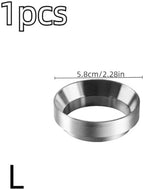Stainless Steel Dosing Funnel Compatible Coffee Grinder Powder Dispenser Ring For Home Office Restaurant Use(Silver-L) - Image 2