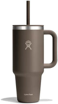 Hydro Flask Travel Tumbler with Handle, Lid and Straw - Insulated Stainless Steel in 40 OzSandpiper by Unknown