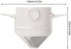 Foldable Portable Coffee Filter Coffee Maker Stainless Steel Drip Coffee Tea Holder Reusable Paperless Pour Over Coffee Dripper(2pcs Brown) - Image 7