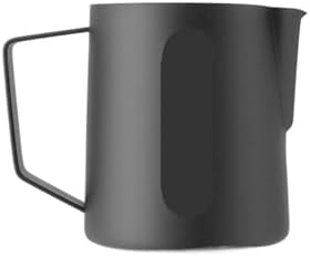 Milk Frothing Pitcher Steamer Cup Big Capacity Foam Jug Steaming Latte Tools Coffee Accessories(600ml,Black) by Unknown