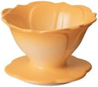 Porcelain Coffee Dripper Ceramic Filter Cup Manual Brew Tool Chic Home Barista Accessories Reusable(Yellow) by Unknown