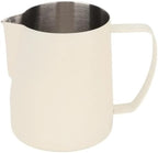 Milk Frother Cup Stainless Steel Stainless Steel Milk Frothing Cup 700ml Capacity 24oz Steaming Pitcher Espresso Frother Maker(Beige) by Unknown
