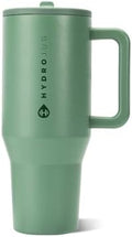HydroJug Traveler 40oz, Insulated Tumbler with Handle & Straw, Sage by Hydrojug
