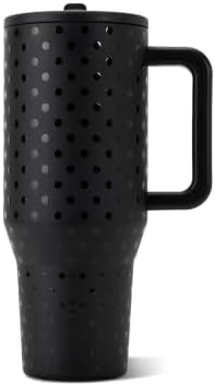 HydroJug Polka Dot Traveler 40oz, Insulated Tumbler, Noire Satin by Hydrojug