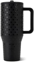 HydroJug Polka Dot Traveler 40oz, Insulated Tumbler, Noire Satin by Hydrojug