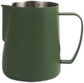 Pointed Mouth Coffee Latte Art Cup 400ml/600ml Stainless Steel Big Belly Double Scale Milk Pitcher Tool(400ml,Green) by Unknown