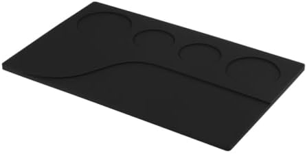 Tamping Mat Silicone Espresso Tamper Mat For Yu-series Storage Pad Professional Home Barista Tool Coffee Accessories(Black Slotted) by Unknown