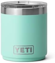 YETI Rambler 10 oz Ceramic Lined Lowball 2.0, Vacuum Insulated with MagSlider Lid, Seafoam by YETI