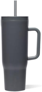 Corkcicle Cruiser Tumbler with Handle & Straw, 40 oz, Flint by Corkcicle
