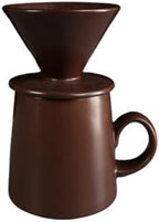 Premium Ceramic V 60 Coffee Maker 460ml with Cone Shape Filter Home Brewing Set Ideal for Single or Double Use Ceramic Brewing Set by Unknown