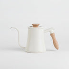 Stainless Steel Gooseneck Coffee Kettle, White - Image 2