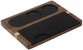 Coffee Tamping Station Wooden Silicone Espresso Tamper Mat for 51-58mm Home Barista Coffee Accessories by Unknown